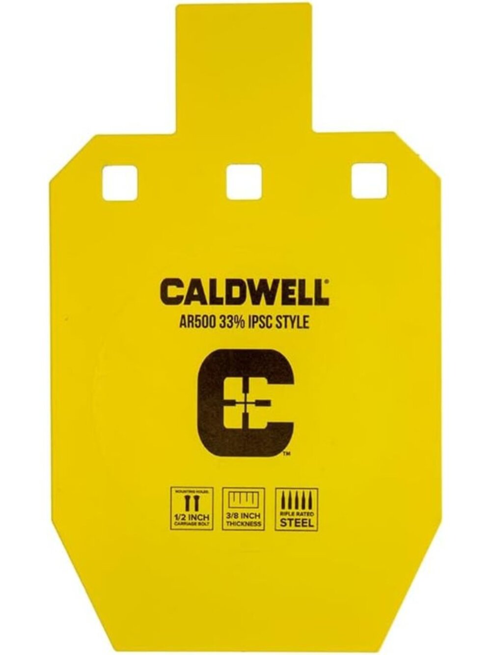 High Caliber AR500 Steel Shooting Target - Durable, Heavy-Duty, Outdoor Range